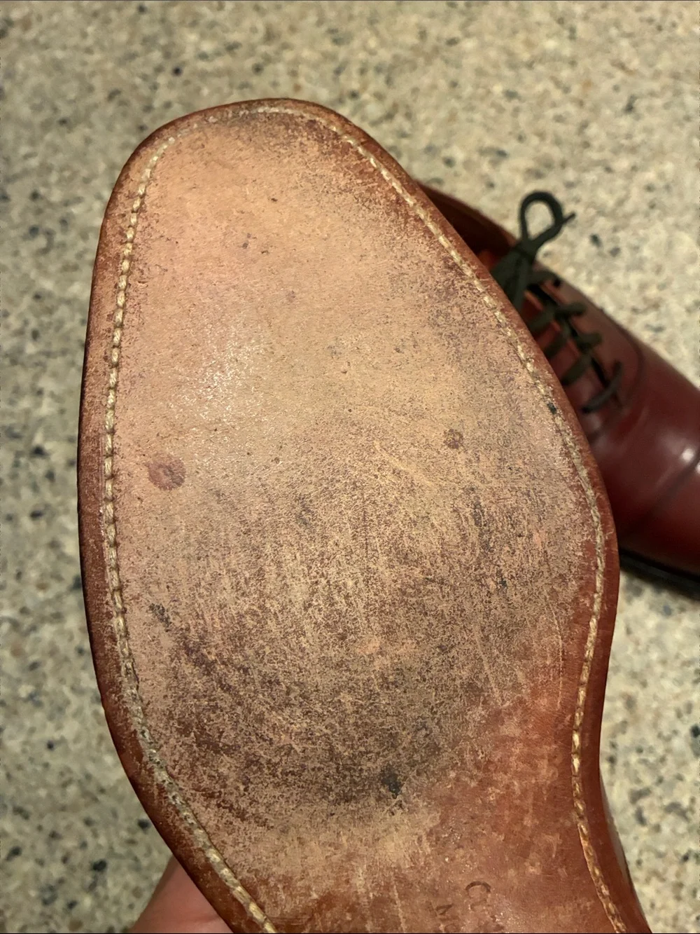 Men’s 10D Church's Men's Brown Cap-Toe Oxford Leather Dress Shoes